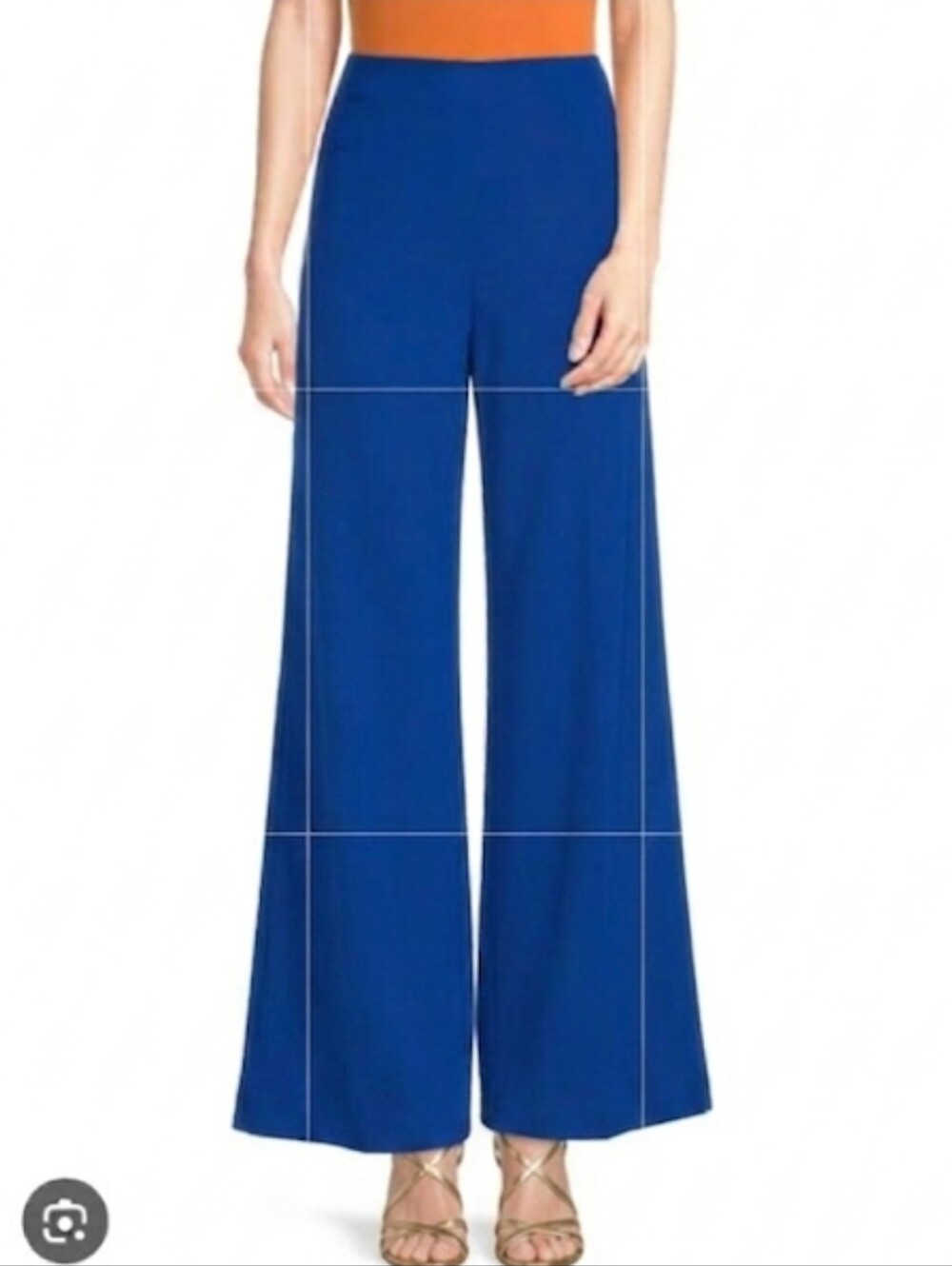 Truth By Republic Wide-Leg High-Waist Blue Palazzo Pants, Sz 6